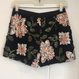 Sequin design shorts